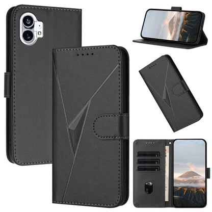 Triangle Pattern Buckle Clasp Leather Phone Case, For Nothing Phone 4a Pro, For Nothing Phone 4a, For Nothing Phone 3a, For Nothing Phone 3a Pro, For Nothing Phone 2a, For Nothing Phone 2, For Nothing Phone 1