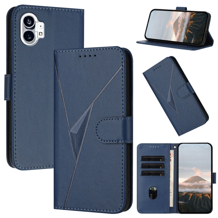 Triangle Pattern Buckle Clasp Leather Phone Case, For Nothing Phone 4a Pro, For Nothing Phone 4a, For Nothing Phone 3a, For Nothing Phone 3a Pro, For Nothing Phone 2a, For Nothing Phone 2, For Nothing Phone 1