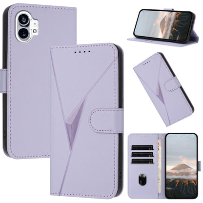 Triangle Pattern Buckle Clasp Leather Phone Case, For Nothing Phone 4a Pro, For Nothing Phone 4a, For Nothing Phone 3a, For Nothing Phone 3a Pro, For Nothing Phone 2a, For Nothing Phone 2, For Nothing Phone 1