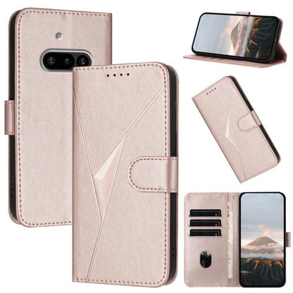 Triangle Pattern Buckle Clasp Leather Phone Case, For Nothing Phone 4a Pro, For Nothing Phone 4a, For Nothing Phone 3a, For Nothing Phone 3a Pro, For Nothing Phone 2a, For Nothing Phone 2, For Nothing Phone 1