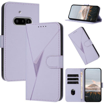 Triangle Pattern Buckle Clasp Leather Phone Case, For Nothing Phone 4a Pro, For Nothing Phone 4a, For Nothing Phone 3a, For Nothing Phone 3a Pro, For Nothing Phone 2a, For Nothing Phone 2, For Nothing Phone 1