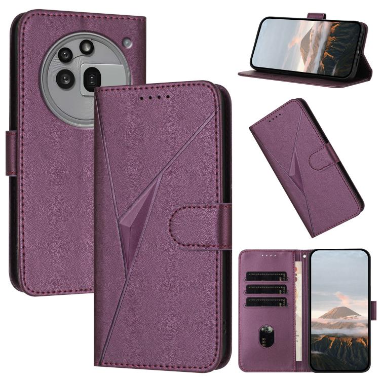 Triangle Pattern Buckle Clasp Leather Phone Case, For Nothing Phone 4a Pro, For Nothing Phone 4a, For Nothing Phone 3a, For Nothing Phone 3a Pro, For Nothing Phone 2a, For Nothing Phone 2, For Nothing Phone 1