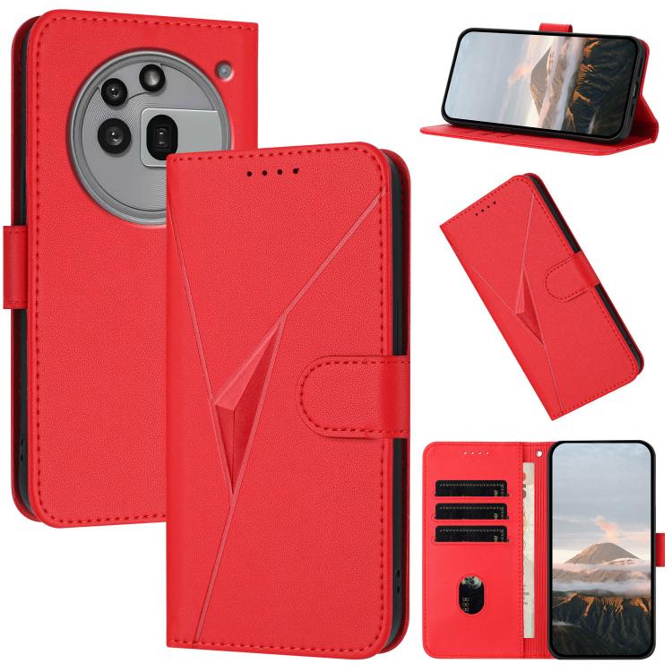 Triangle Pattern Buckle Clasp Leather Phone Case, For Nothing Phone 4a Pro, For Nothing Phone 4a, For Nothing Phone 3a, For Nothing Phone 3a Pro, For Nothing Phone 2a, For Nothing Phone 2, For Nothing Phone 1
