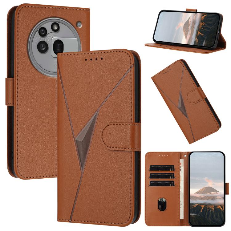 Triangle Pattern Buckle Clasp Leather Phone Case, For Nothing Phone 4a Pro, For Nothing Phone 4a, For Nothing Phone 3a, For Nothing Phone 3a Pro, For Nothing Phone 2a, For Nothing Phone 2, For Nothing Phone 1
