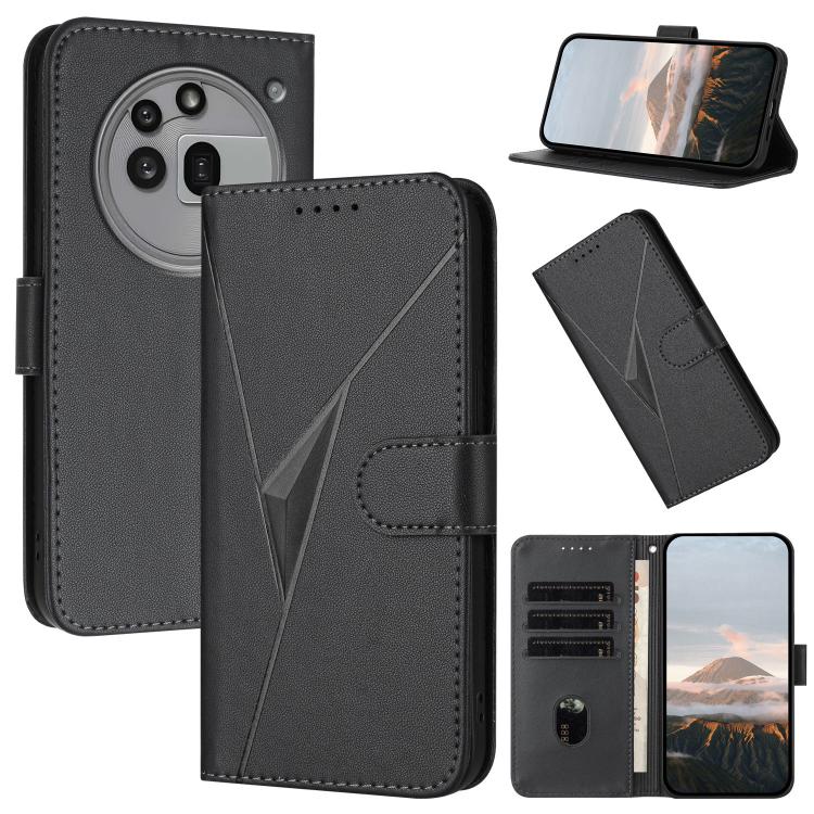 Triangle Pattern Buckle Clasp Leather Phone Case, For Nothing Phone 4a Pro, For Nothing Phone 4a, For Nothing Phone 3a, For Nothing Phone 3a Pro, For Nothing Phone 2a, For Nothing Phone 2, For Nothing Phone 1