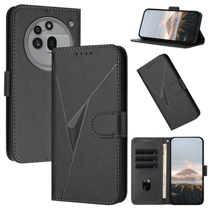 Triangle Pattern Buckle Clasp Leather Phone Case, For Nothing Phone 4a Pro, For Nothing Phone 4a, For Nothing Phone 3a, For Nothing Phone 3a Pro, For Nothing Phone 2a, For Nothing Phone 2, For Nothing Phone 1
