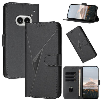 Triangle Pattern Buckle Clasp Leather Phone Case, For Nothing Phone 4a Pro, For Nothing Phone 4a, For Nothing Phone 3a, For Nothing Phone 3a Pro, For Nothing Phone 2a, For Nothing Phone 2, For Nothing Phone 1