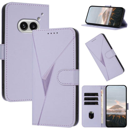 Triangle Pattern Buckle Clasp Leather Phone Case, For Nothing Phone 4a Pro, For Nothing Phone 4a, For Nothing Phone 3a, For Nothing Phone 3a Pro, For Nothing Phone 2a, For Nothing Phone 2, For Nothing Phone 1
