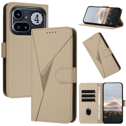 Triangle Pattern Buckle Clasp Leather Phone Case, For Nothing Phone 4a Pro, For Nothing Phone 4a, For Nothing Phone 3a, For Nothing Phone 3a Pro, For Nothing Phone 2a, For Nothing Phone 2, For Nothing Phone 1