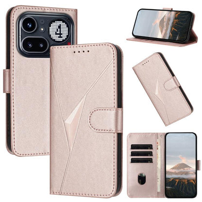 Triangle Pattern Buckle Clasp Leather Phone Case, For Nothing Phone 4a Pro, For Nothing Phone 4a, For Nothing Phone 3a, For Nothing Phone 3a Pro, For Nothing Phone 2a, For Nothing Phone 2, For Nothing Phone 1
