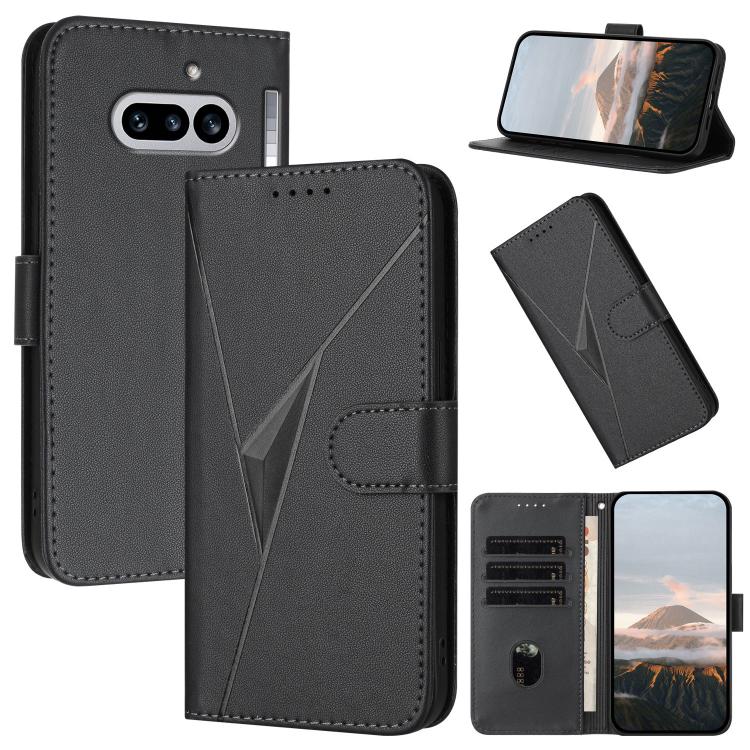 Triangle Pattern Buckle Clasp Leather Phone Case, For Nothing Phone 4a Pro, For Nothing Phone 4a, For Nothing Phone 3a, For Nothing Phone 3a Pro, For Nothing Phone 2a, For Nothing Phone 2, For Nothing Phone 1