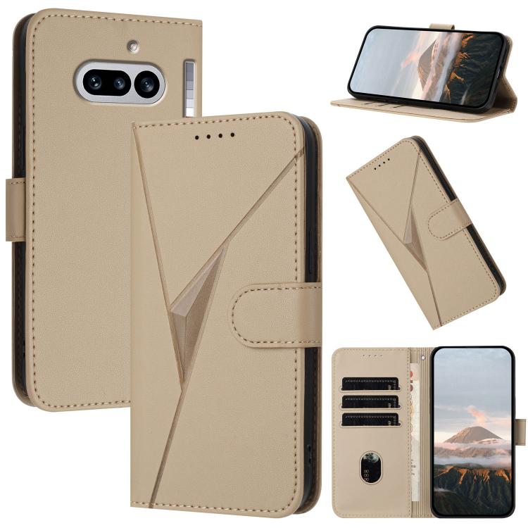 Triangle Pattern Buckle Clasp Leather Phone Case, For Nothing Phone 4a Pro, For Nothing Phone 4a, For Nothing Phone 3a, For Nothing Phone 3a Pro, For Nothing Phone 2a, For Nothing Phone 2, For Nothing Phone 1