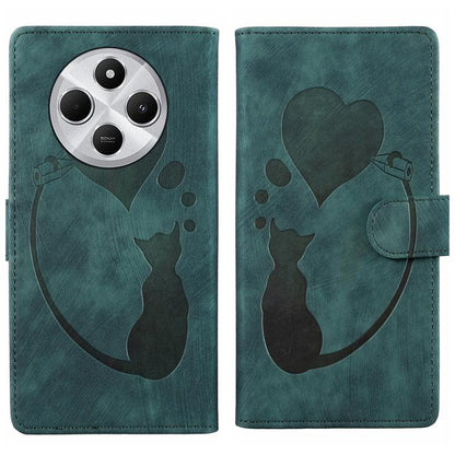 Pen Heart Cat Embossed Leather Phone Case, For Xiaomi 17T Pro 5G, For Xiaomi 17T 5G, For Xiaomi 15T Pro 5G, For Xiaomi 15T 5G, For Xiaomi Poco C75, For Xiaomi 14T Pro, For Xiaomi 14T