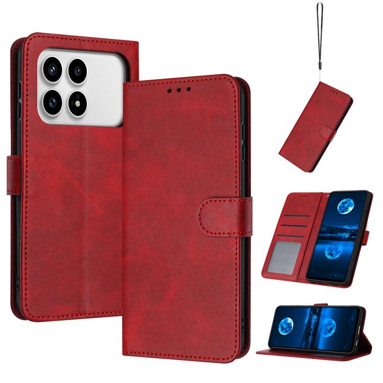 Solid Calf Texture Flip Leather Phone Case, For Redmi K90 Pro Max / Poco F8 Ultra, For Redmi Note 15 Pro 4G Global 163.2mm, For Redmi K90 / Poco F8 Pro, For Redmi Note 14 5G, For Redmi Note 14 Pro 5G