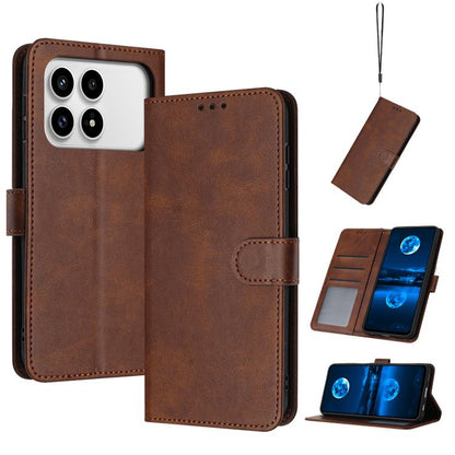 Solid Calf Texture Flip Leather Phone Case, For Redmi K90 Pro Max / Poco F8 Ultra, For Redmi Note 15 Pro 4G Global 163.2mm, For Redmi K90 / Poco F8 Pro, For Redmi Note 14 5G, For Redmi Note 14 Pro 5G