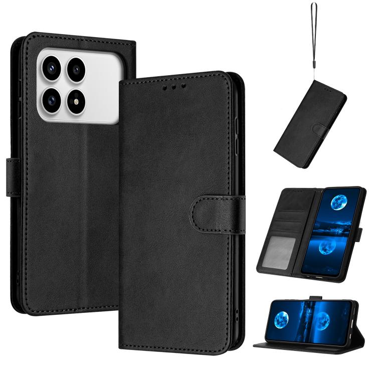 Solid Calf Texture Flip Leather Phone Case, For Redmi K90 Pro Max / Poco F8 Ultra, For Redmi Note 15 Pro 4G Global 163.2mm, For Redmi K90 / Poco F8 Pro, For Redmi Note 14 5G, For Redmi Note 14 Pro 5G