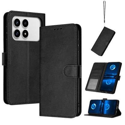 Solid Calf Texture Flip Leather Phone Case, For Redmi K90 Pro Max / Poco F8 Ultra, For Redmi Note 15 Pro 4G Global 163.2mm, For Redmi K90 / Poco F8 Pro, For Redmi Note 14 5G, For Redmi Note 14 Pro 5G