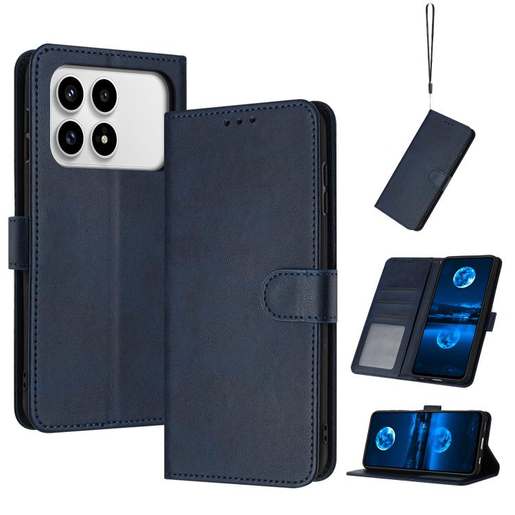 Solid Calf Texture Flip Leather Phone Case, For Redmi K90 Pro Max / Poco F8 Ultra, For Redmi Note 15 Pro 4G Global 163.2mm, For Redmi K90 / Poco F8 Pro, For Redmi Note 14 5G, For Redmi Note 14 Pro 5G
