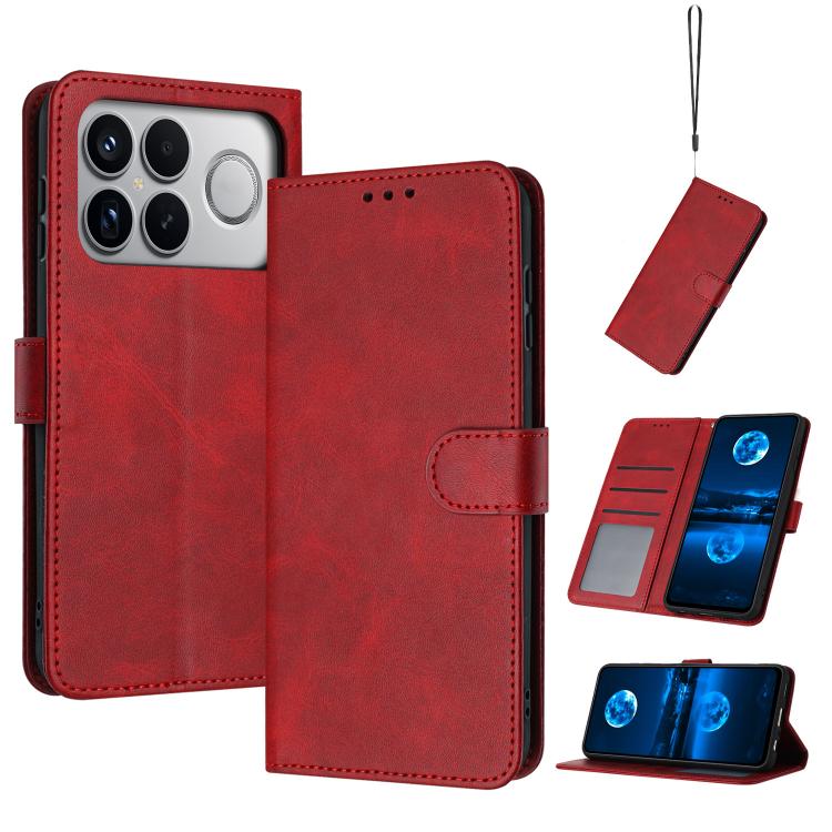 Solid Calf Texture Flip Leather Phone Case, For Redmi K90 Pro Max / Poco F8 Ultra, For Redmi Note 15 Pro 4G Global 163.2mm, For Redmi K90 / Poco F8 Pro, For Redmi Note 14 5G, For Redmi Note 14 Pro 5G