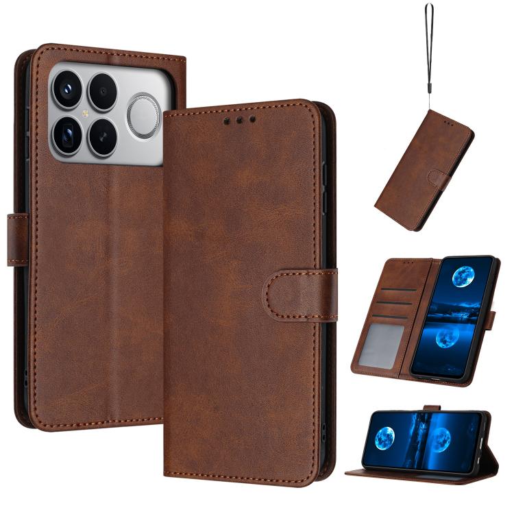 Solid Calf Texture Flip Leather Phone Case, For Redmi K90 Pro Max / Poco F8 Ultra, For Redmi Note 15 Pro 4G Global 163.2mm, For Redmi K90 / Poco F8 Pro, For Redmi Note 14 5G, For Redmi Note 14 Pro 5G
