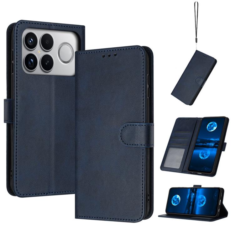 Solid Calf Texture Flip Leather Phone Case, For Redmi K90 Pro Max / Poco F8 Ultra, For Redmi Note 15 Pro 4G Global 163.2mm, For Redmi K90 / Poco F8 Pro, For Redmi Note 14 5G, For Redmi Note 14 Pro 5G