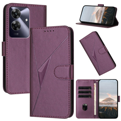 Triangle Pattern Buckle Clasp Leather Phone Case, For Realme C71 India, For Realme 15 5G /  15 Pro 5G, For Realme GT 7 India, For Realme 14 / P3 5G Global, For Realme P3 Ultra 5G, For Realme P3 Pro, For Realme 14 Pro+, For Realme 14 Pro                ...