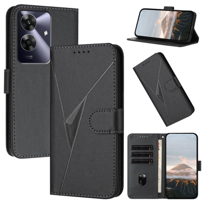 Triangle Pattern Buckle Clasp Leather Phone Case, For Realme C71 India, For Realme 15 5G /  15 Pro 5G, For Realme GT 7 India, For Realme 14 / P3 5G Global, For Realme P3 Ultra 5G, For Realme P3 Pro, For Realme 14 Pro+, For Realme 14 Pro                ...