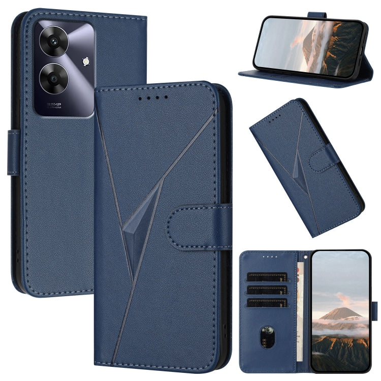 Triangle Pattern Buckle Clasp Leather Phone Case, For Realme C71 India, For Realme 15 5G /  15 Pro 5G, For Realme GT 7 India, For Realme 14 / P3 5G Global, For Realme P3 Ultra 5G, For Realme P3 Pro, For Realme 14 Pro+, For Realme 14 Pro                ...
