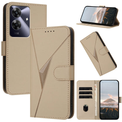 Triangle Pattern Buckle Clasp Leather Phone Case, For Realme C71 India, For Realme 15 5G /  15 Pro 5G, For Realme GT 7 India, For Realme 14 / P3 5G Global, For Realme P3 Ultra 5G, For Realme P3 Pro, For Realme 14 Pro+, For Realme 14 Pro                ...