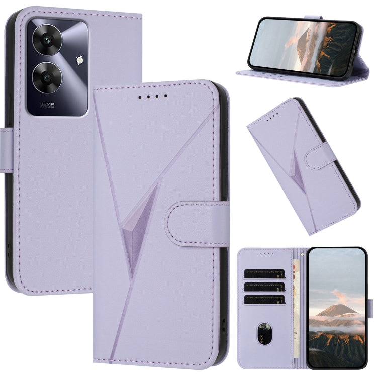 Triangle Pattern Buckle Clasp Leather Phone Case, For Realme C71 India, For Realme 15 5G /  15 Pro 5G, For Realme GT 7 India, For Realme 14 / P3 5G Global, For Realme P3 Ultra 5G, For Realme P3 Pro, For Realme 14 Pro+, For Realme 14 Pro                ...