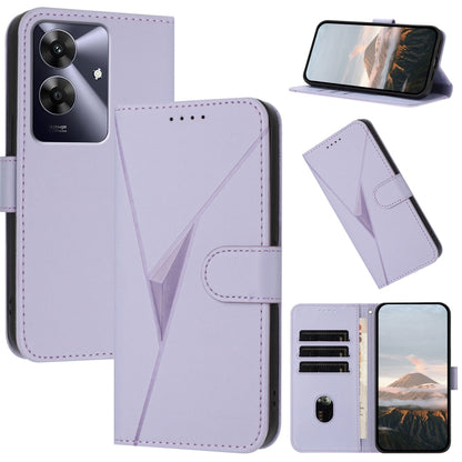 Triangle Pattern Buckle Clasp Leather Phone Case, For Realme C71 India, For Realme 15 5G /  15 Pro 5G, For Realme GT 7 India, For Realme 14 / P3 5G Global, For Realme P3 Ultra 5G, For Realme P3 Pro, For Realme 14 Pro+, For Realme 14 Pro                ...