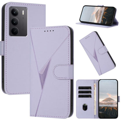 Triangle Pattern Buckle Clasp Leather Phone Case, For Realme C71 India, For Realme 15 5G /  15 Pro 5G, For Realme GT 7 India, For Realme 14 / P3 5G Global, For Realme P3 Ultra 5G, For Realme P3 Pro, For Realme 14 Pro+, For Realme 14 Pro                ...