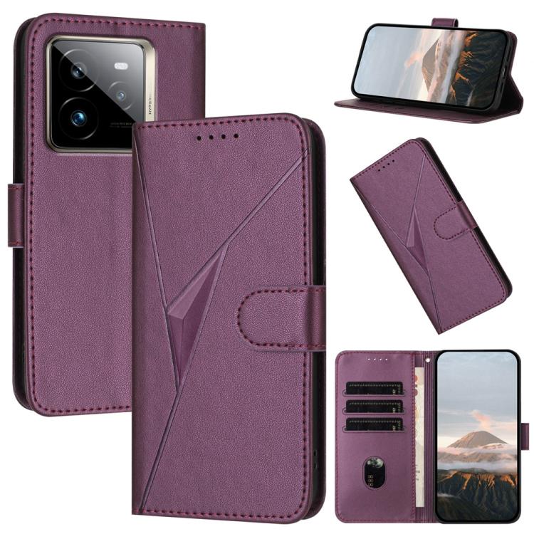 Triangle Pattern Buckle Clasp Leather Phone Case, For Realme C71 India, For Realme 15 5G /  15 Pro 5G, For Realme GT 7 India, For Realme 14 / P3 5G Global, For Realme P3 Ultra 5G, For Realme P3 Pro, For Realme 14 Pro+, For Realme 14 Pro                ...