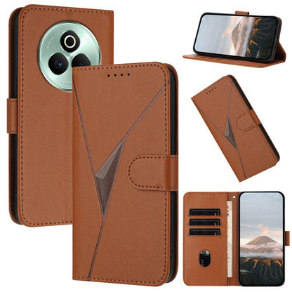 Triangle Pattern Buckle Clasp Leather Phone Case, For Realme C71 India, For Realme 15 5G /  15 Pro 5G, For Realme GT 7 India, For Realme 14 / P3 5G Global, For Realme P3 Ultra 5G, For Realme P3 Pro, For Realme 14 Pro+, For Realme 14 Pro                ...