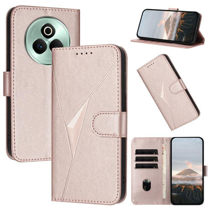 Triangle Pattern Buckle Clasp Leather Phone Case, For Realme C71 India, For Realme 15 5G /  15 Pro 5G, For Realme GT 7 India, For Realme 14 / P3 5G Global, For Realme P3 Ultra 5G, For Realme P3 Pro, For Realme 14 Pro+, For Realme 14 Pro                ...