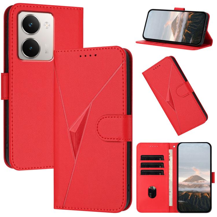 Triangle Pattern Buckle Clasp Leather Phone Case, For Realme C71 India, For Realme 15 5G /  15 Pro 5G, For Realme GT 7 India, For Realme 14 / P3 5G Global, For Realme P3 Ultra 5G, For Realme P3 Pro, For Realme 14 Pro+, For Realme 14 Pro                ...