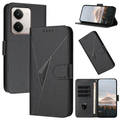 Triangle Pattern Buckle Clasp Leather Phone Case, For Realme C71 India, For Realme 15 5G /  15 Pro 5G, For Realme GT 7 India, For Realme 14 / P3 5G Global, For Realme P3 Ultra 5G, For Realme P3 Pro, For Realme 14 Pro+, For Realme 14 Pro                ...