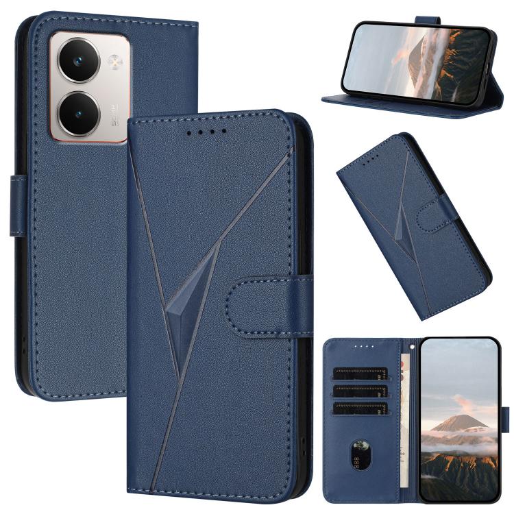Triangle Pattern Buckle Clasp Leather Phone Case, For Realme C71 India, For Realme 15 5G /  15 Pro 5G, For Realme GT 7 India, For Realme 14 / P3 5G Global, For Realme P3 Ultra 5G, For Realme P3 Pro, For Realme 14 Pro+, For Realme 14 Pro                ...