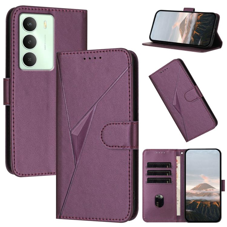 Triangle Pattern Buckle Clasp Leather Phone Case, For Realme C71 India, For Realme 15 5G /  15 Pro 5G, For Realme GT 7 India, For Realme 14 / P3 5G Global, For Realme P3 Ultra 5G, For Realme P3 Pro, For Realme 14 Pro+, For Realme 14 Pro                ...