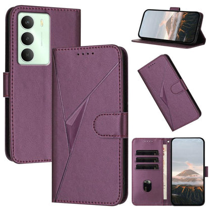 Triangle Pattern Buckle Clasp Leather Phone Case, For Realme C71 India, For Realme 15 5G /  15 Pro 5G, For Realme GT 7 India, For Realme 14 / P3 5G Global, For Realme P3 Ultra 5G, For Realme P3 Pro, For Realme 14 Pro+, For Realme 14 Pro                ...