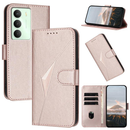 Triangle Pattern Buckle Clasp Leather Phone Case, For Realme C71 India, For Realme 15 5G /  15 Pro 5G, For Realme GT 7 India, For Realme 14 / P3 5G Global, For Realme P3 Ultra 5G, For Realme P3 Pro, For Realme 14 Pro+, For Realme 14 Pro                ...