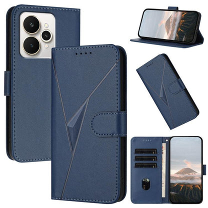 Triangle Pattern Buckle Clasp Leather Phone Case, For Realme C71 India, For Realme 15 5G /  15 Pro 5G, For Realme GT 7 India, For Realme 14 / P3 5G Global, For Realme P3 Ultra 5G, For Realme P3 Pro, For Realme 14 Pro+, For Realme 14 Pro                ...
