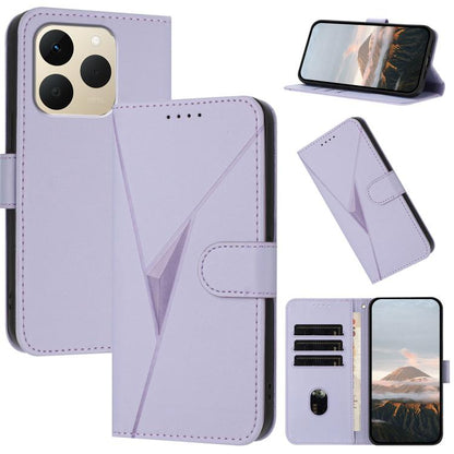 Triangle Pattern Buckle Clasp Leather Phone Case, For Realme 16T 5G, For Realme C100 4G, For Realme P4 Power 5G, For Realme Note 80 4G, For Realme Neo8 5G, For Realme 16 5G, For Realme 16 Pro+ 5G Global, For Realme 16 Pro 5G Global                     ...