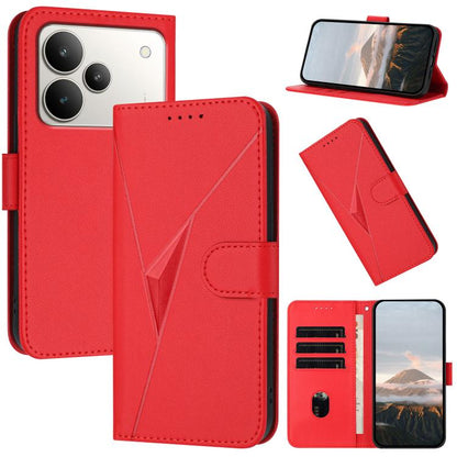 Triangle Pattern Buckle Clasp Leather Phone Case, For Realme 16T 5G, For Realme C100 4G, For Realme P4 Power 5G, For Realme Note 80 4G, For Realme Neo8 5G, For Realme 16 5G, For Realme 16 Pro+ 5G Global, For Realme 16 Pro 5G Global                     ...