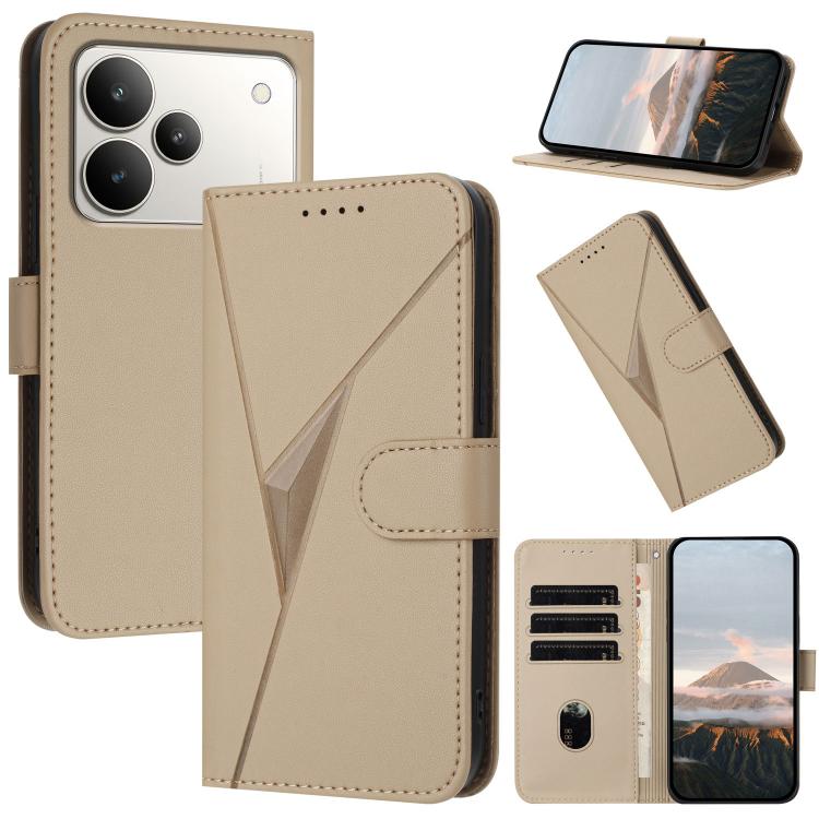 Triangle Pattern Buckle Clasp Leather Phone Case, For Realme 16T 5G, For Realme C100 4G, For Realme P4 Power 5G, For Realme Note 80 4G, For Realme Neo8 5G, For Realme 16 5G, For Realme 16 Pro+ 5G Global, For Realme 16 Pro 5G Global                     ...