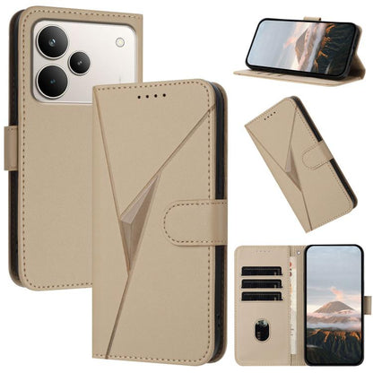 Triangle Pattern Buckle Clasp Leather Phone Case, For Realme 16T 5G, For Realme C100 4G, For Realme P4 Power 5G, For Realme Note 80 4G, For Realme Neo8 5G, For Realme 16 5G, For Realme 16 Pro+ 5G Global, For Realme 16 Pro 5G Global                     ...