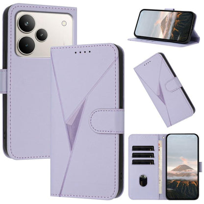 Triangle Pattern Buckle Clasp Leather Phone Case, For Realme 16T 5G, For Realme C100 4G, For Realme P4 Power 5G, For Realme Note 80 4G, For Realme Neo8 5G, For Realme 16 5G, For Realme 16 Pro+ 5G Global, For Realme 16 Pro 5G Global                     ...