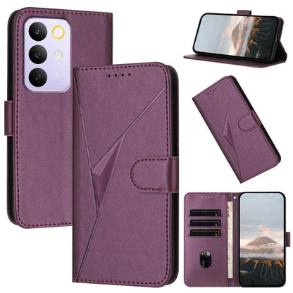 Triangle Pattern Buckle Clasp Leather Phone Case, For Realme 16T 5G, For Realme C100 4G, For Realme P4 Power 5G, For Realme Note 80 4G, For Realme Neo8 5G, For Realme 16 5G, For Realme 16 Pro+ 5G Global, For Realme 16 Pro 5G Global                     ...