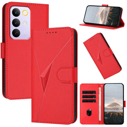 Triangle Pattern Buckle Clasp Leather Phone Case, For Realme 16T 5G, For Realme C100 4G, For Realme P4 Power 5G, For Realme Note 80 4G, For Realme Neo8 5G, For Realme 16 5G, For Realme 16 Pro+ 5G Global, For Realme 16 Pro 5G Global                     ...