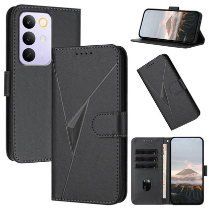 Triangle Pattern Buckle Clasp Leather Phone Case, For Realme 16T 5G, For Realme C100 4G, For Realme P4 Power 5G, For Realme Note 80 4G, For Realme Neo8 5G, For Realme 16 5G, For Realme 16 Pro+ 5G Global, For Realme 16 Pro 5G Global                     ...